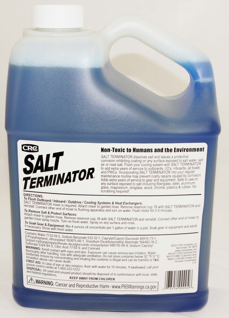 CRC Salt Terminator Engine Flush Cleaner & Corrosion Inhibitor 1 Gal Marine Auto - Image 2