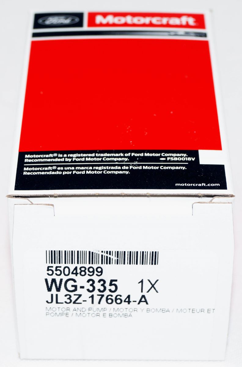 Motorcraft WG335 Windshield Washer Pump Ford JL3Z17664A