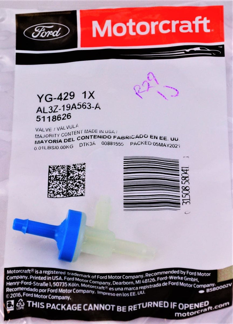 Motorcraft YG429 Vacuum Checking Switch Ford AL3Z19A563A