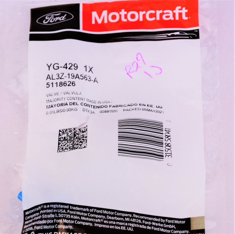 Motorcraft YG429 Vacuum Checking Switch Ford AL3Z19A563A
